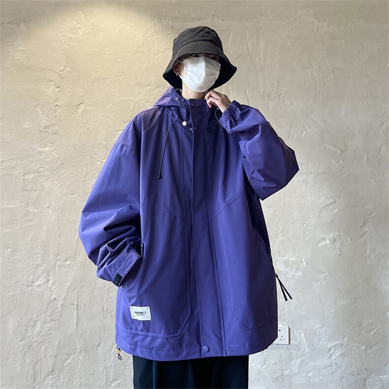 抖音直播品质登山防风多口袋工装冲锋衣外套XZ301ACFY8801P80,男装夹克,星座301A