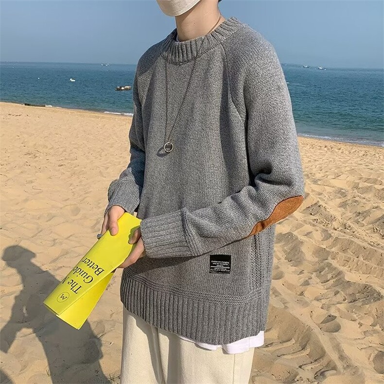 圆领毛衣男慵懒风休闲针织衫GM27P38,男装针织衫/毛衣,星座1116-2