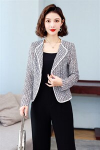 2022年新款气质夏装蕾丝小西装女士外套修身休闲百搭西服上衣图片