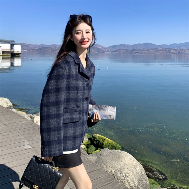 新品双面尼西装外套617-P225-K368-70%羊毛-现货,女装毛呢外套,2C275