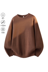 2025秋冬加厚高品质设计感纯色街头圆领轻奢针织毛衣MZ84-P48，男装针织衫/毛衣，星座610B-1