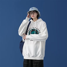 L2479P48中性模特卫衣男春季新潮趣文字印花潮流休闲帅气连帽外套，男装卫衣，星座510A-1