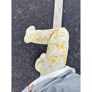 cleanfit潮牌牛仔裤男女美式秋弯刀裤微喇宽松休闲长裤RK3035-P42图片