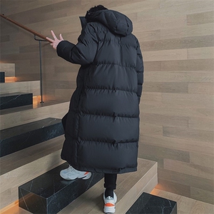 203-6 MY8818 P78～面包服超长款过膝大码情侣中戏外套图片