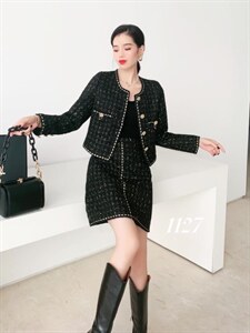 【现货】秋季新品 小香风套装女气质图片