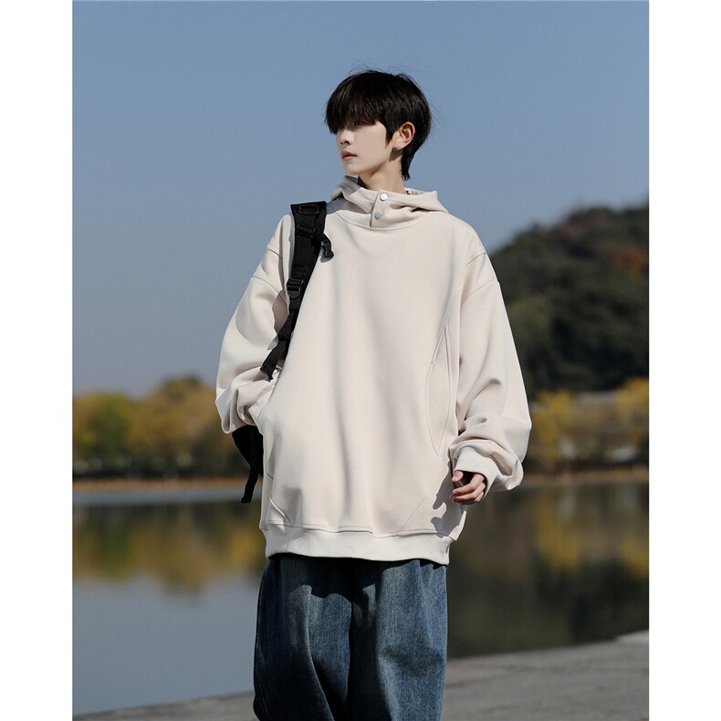 8XL-M美式重磅连帽卫衣大码结构设计拼接上衣秋季外套WY9106特P50,女装短外套,电商B238