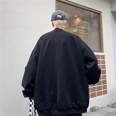 秋装棒球服呢子外套男休闲拼色夹克上衣JK83P95，男装夹克，电商C323