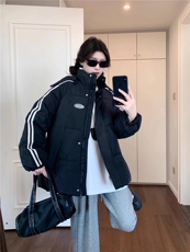 短款羽绒棉服女2025新款冬季学生加厚黑色棉袄韩系小个子棉衣外套，男装棉衣，星座506A