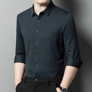 BB57339钱塘2020-2秋季新款男士长袖纯色百搭休闲衬衫P140图片