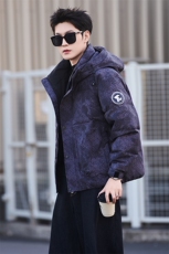 9805-M-3XL-P215-标50绒社会小伙男士休闲连帽潮牌保暖羽绒服，男装羽绒服，电商B255