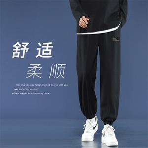 束脚休闲裤男士春秋重磅运动九分冬季百搭潮流卫裤 WK606-1特批24图片
