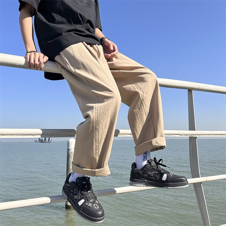 直筒工装裤潮牌宽松百搭休闲裤A338-1 K609 K45图片
