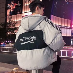 2023冬季韩版潮流百搭宽松面包服外套新款羽绒服衣男 W5312-P52图片