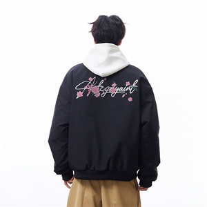 白底抖音直播带货得物高品质棒球领飞行夹克棉衣M1353P88图片