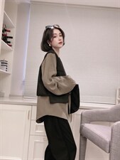 拼色西装外套ＭL，女装西装，可纳奇