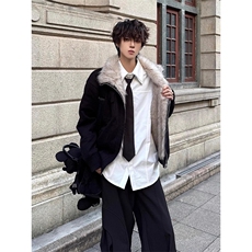 美式毛领座山雕棉服男款冬季加绒外套短款保暖棉衣MF344-P129，男装棉衣，星座412-1