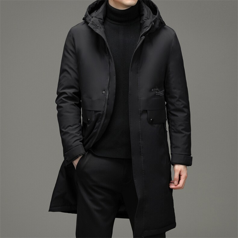 男士新款棉衣冬季厚长款连帽棉服时尚休闲立领外套ZELD9715-P170,男装棉衣,电商B212（原钱塘6029）