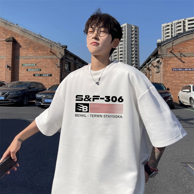 麂皮绒！重磅麂皮绒短袖t恤男JPDX185-特P19控38,男装T恤,电商B367
