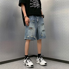 高街水洗牛仔裤男设计感小众拉链裤XK8030P38，男装牛仔裤，星座1116-2
