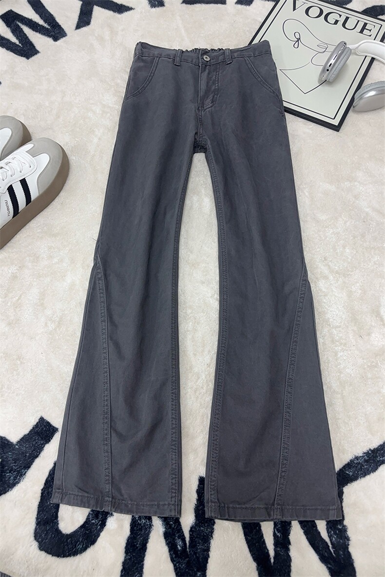 B221美式ins高街暗黑纯色拼接休闲洗褪牛仔裤LK25612-特P50控88,男装牛仔裤,电商B221