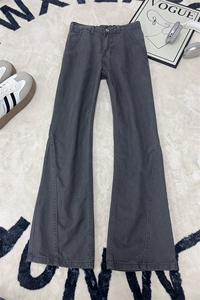B221 美式ins高街暗黑纯色拼接休闲洗褪牛仔裤 LK25612-特P50控88图片