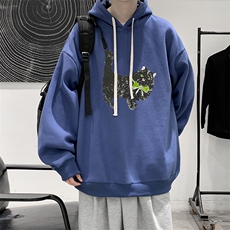 连帽卫衣男大码胖子帽衫大号运动服WY2413-P35，男装卫衣，电商A040