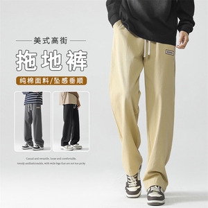 春款潮牌美式高街运动裤纯色百搭秋装休闲长裤 K631特批38图片