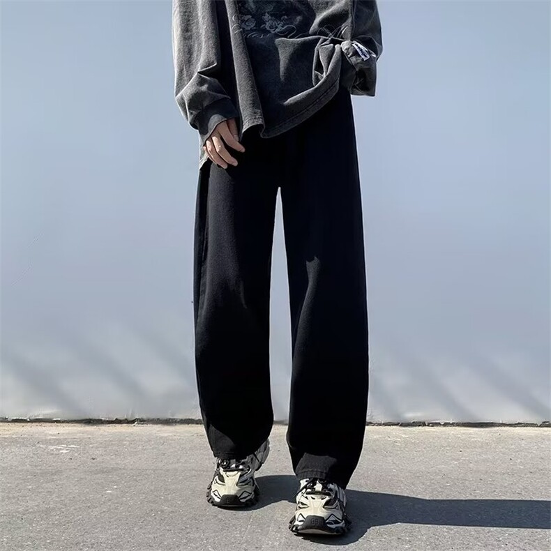 欧美复古裤子oversize牛仔裤美式高街男直筒宽松阔腿裤NK330-p42,男装牛仔裤,星座1008-1