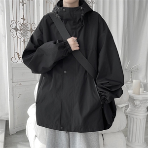 外套男春秋季机能风美式oversize宽松大码潮牌运动休闲登山服夹克图片
