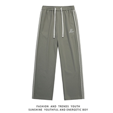 现货主推新条纹休闲运动裤秋季秋冬宽松X416b-1-KL906-特P40控58，女装休闲裤，星座416B-1