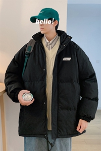 新款男百搭设计感纯色港风棉衣M065-P90控148图片