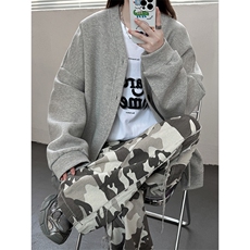 现货380克重磅百搭情侣开衫休闲卫衣外套特批40，女装短外套，星座510-1