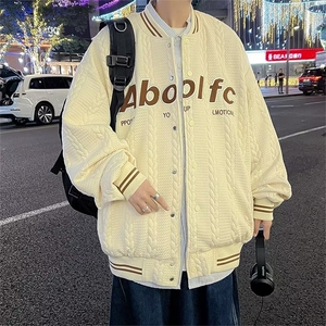 美式vibe潮牌夹克秋季ins高街宽松百搭外套情侣棒球服 W6440-P62图片