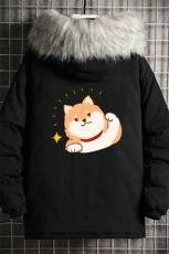 MM48146-P130冬季大毛领衣男士大码加厚袄男服网格挂拍，男装棉衣，电商A040A