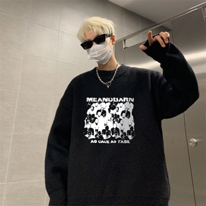 高质量！秋冬季半高领毛衣男加绒加厚线衣男针织衫男MY247-特p38图片