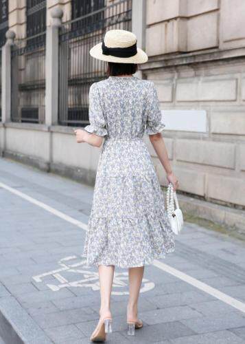 花色连衣裙，现货哦，女装连衣裙，阿爆