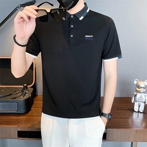 6603-P58夏季刺绣POLO衫男字母T恤男装半截袖新款夏装-1控78图片