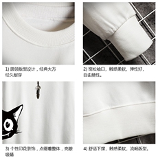 S6035-P28加绒款-P33秋季圆领卫衣男大码韩版宽松长袖外套网格，男装卫衣，电商A040A
