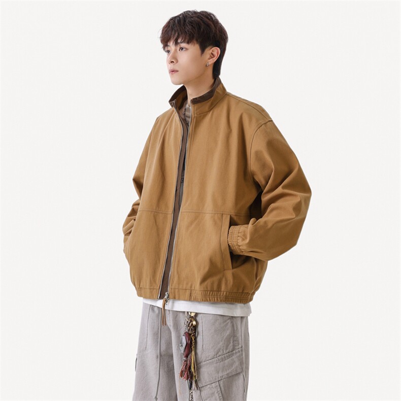 美式复古立领外套男士秋季新款休闲夹克JK02568-P86,男装夹克,星座308B-2