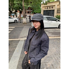 高街vibe水洗做旧牛仔外套男女宽松工装夹克情侣秋季JKF4011，男装工装外套，星座516A