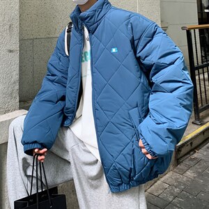 菱格衣男秋冬季加厚立领服外套潮牌休闲袄  W2329-P70图片