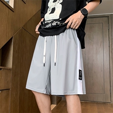 夏季冰丝短裤男潮牌运动速干五分裤A412特P25，男装牛仔裤，电商A309