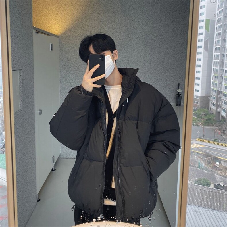 816B-WT030-P118韩保暖棉衣纯色宽松冬装面包服棉袄外套，男装棉衣，星座816B