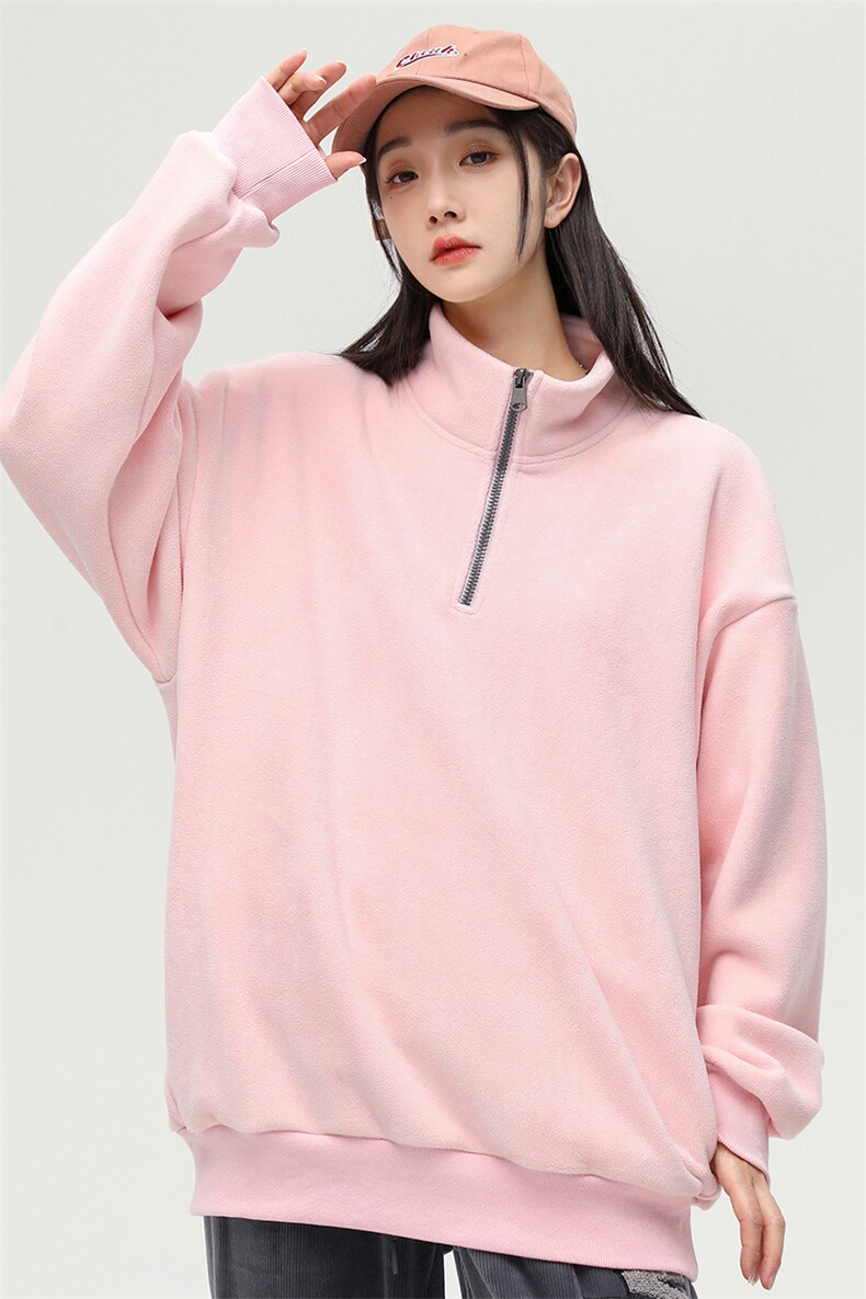 奥粒绒外套基础纯色休闲百搭立领套头卫衣男女同款EY3661-P80,女装短外套,电商B306