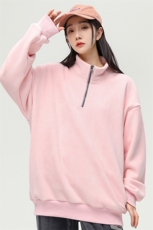奥粒绒外套基础纯色休闲百搭立领套头卫衣男女同款EY3661-P80，女装短外套，电商B306