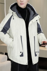 秋冬男式加绒加厚夹克男时尚派克服加厚棉衣男外套MY8650-P93，男装夹克，星座310B-3