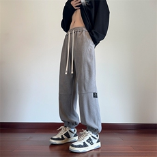 秋冬潮牌个性标痞帅运动宽松百搭设计感裤子XZ301b-2-CK709P32，男装休闲裤，星座301B-2（原A443-1）
