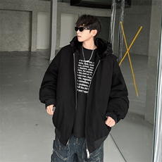 美式复古简约加绒夹克棉服外套男女新款棉袄冬季座山雕HY308/P120，男装夹克，星座506