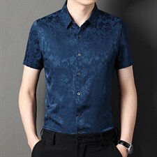 新款2023夏季男装上衣休闲百搭短袖宽松衬衫男士衬衣潮流，男装衬衫，电商B212（原钱塘6029）