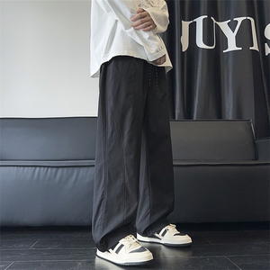 秋季新款休闲裤男宽松拉链工装裤直筒冲锋裤长裤 K9908-P45 控68图片